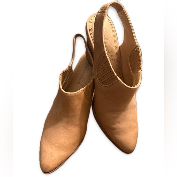 Splendid Averie tan leather slingback booties, women’s size 7.5 - Picture 2 of 11